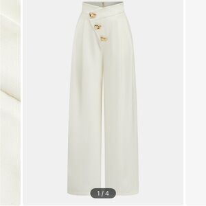 Off-White Wide-Leg Pants